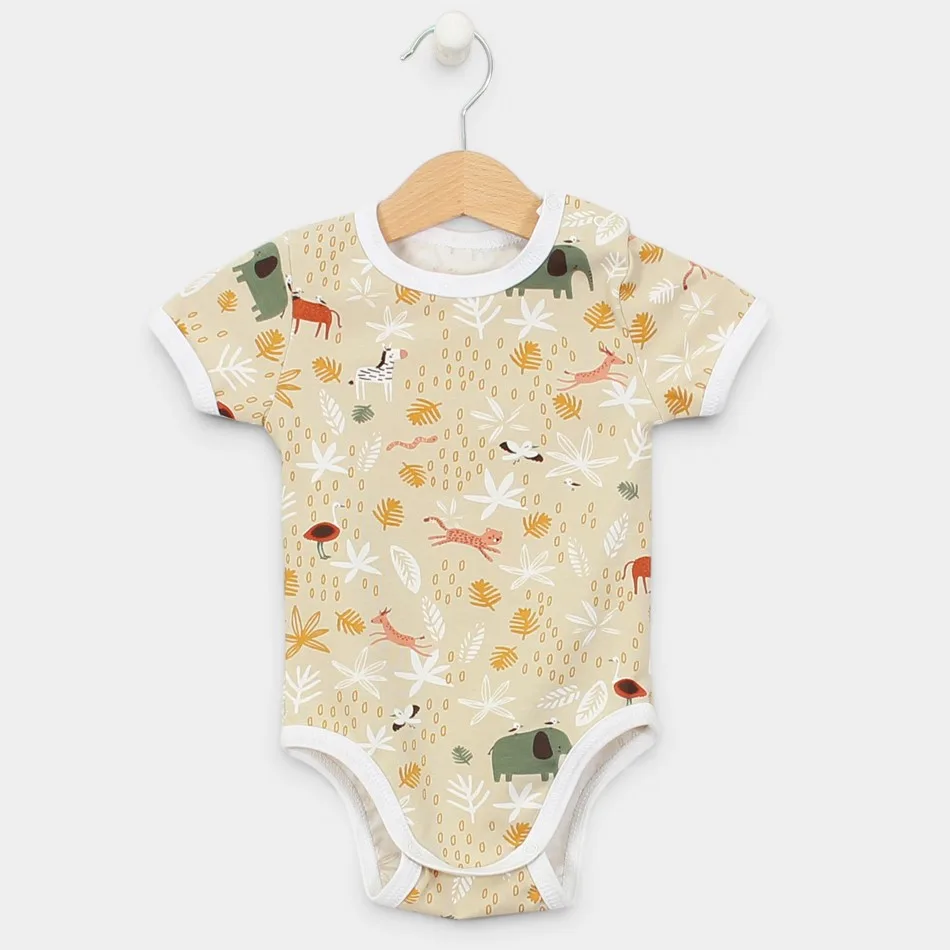 Body a maniche corte "Africa - Beige" Body a maniche corte "Africa - Beige"