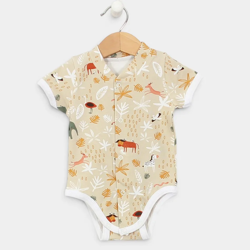Body a maniche corte "Africa - Beige" Body a maniche corte "Africa - Beige"